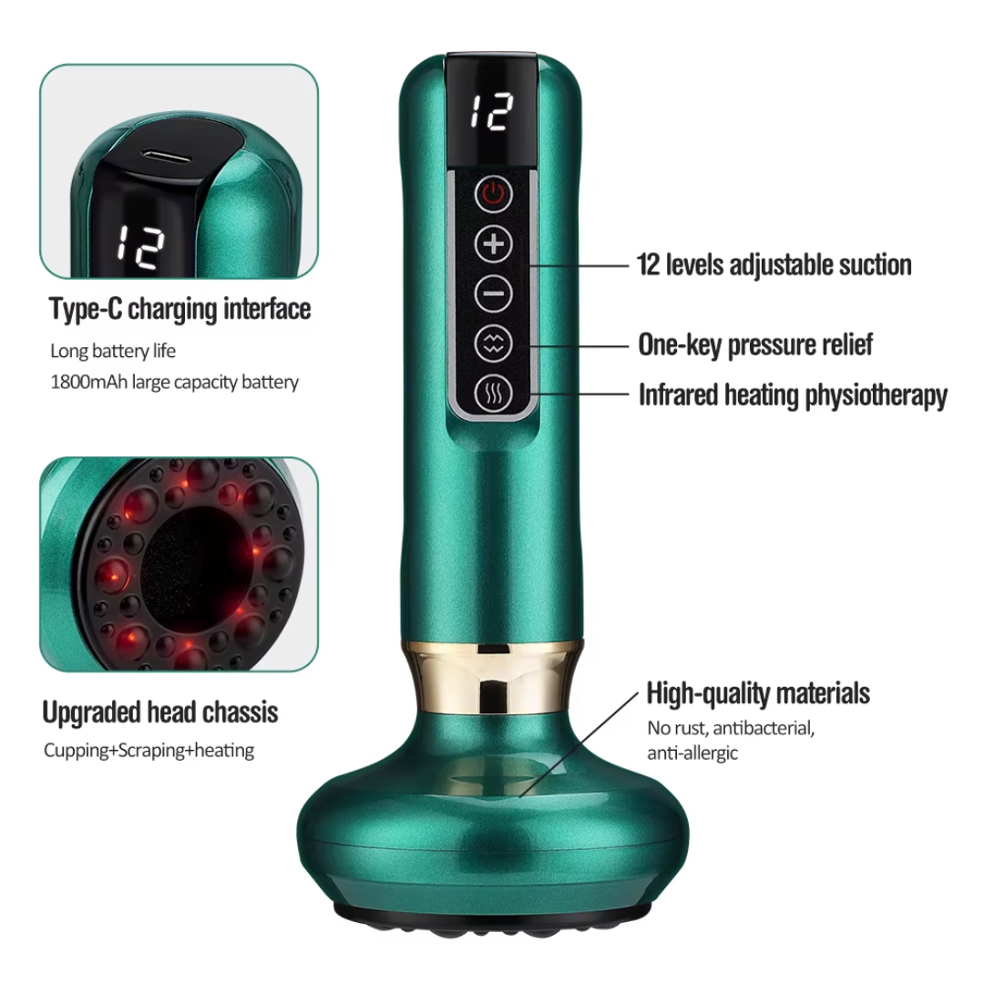 Smart Cupping Massager for Deep Tissue, Stress & Pain Relief