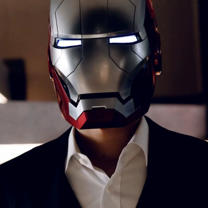 Iron Hero AI Armor Helmet – Voice, Touch & Remote Control