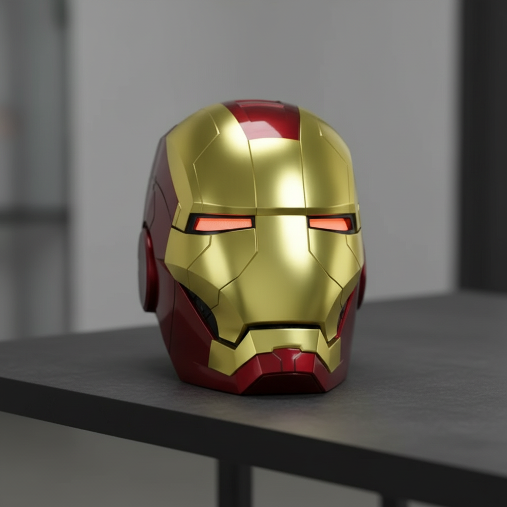 Iron Hero AI Armor Helmet – Voice, Touch & Remote Control