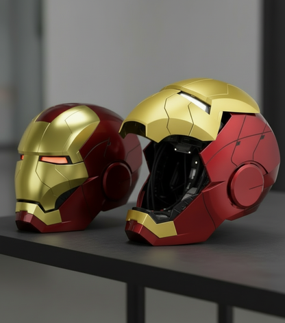 Iron Hero AI Armor Helmet – Voice, Touch & Remote Control